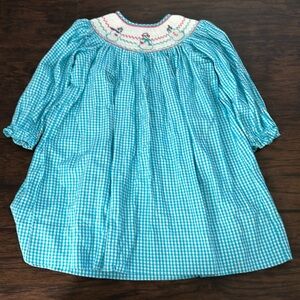 Smocked Christmas Dress -3T